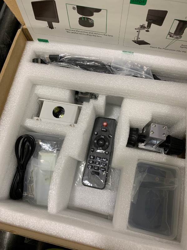 Photo 1 of Andonstar AD246S-M HDMI Digital Microscope 2000x for Adults, 3 Lens 2160P UHD Video Record, 7 Inch LCD Soldering Microscope for Electronics Repair, Error Coins, Pro Boom Arm Stand, Windows Compatible