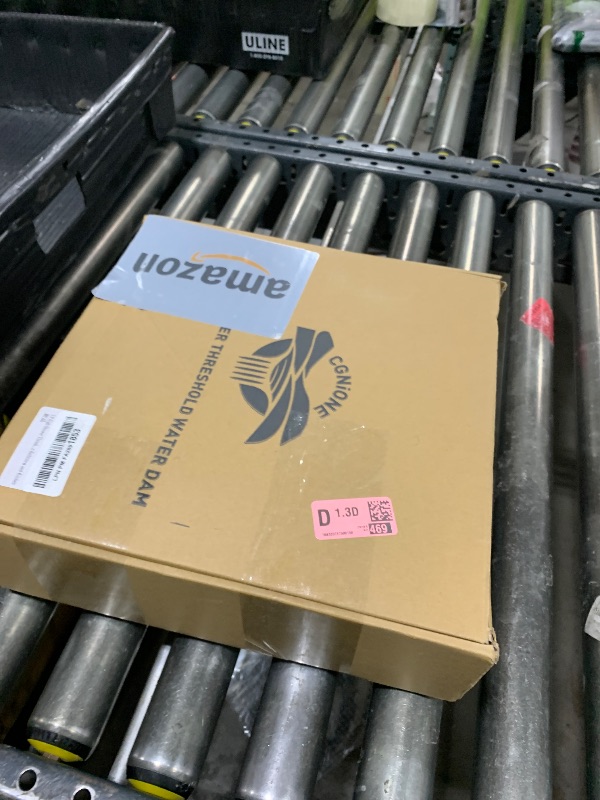 Photo 1 of 3.8 High Shower Threshold Water Dam 70 Inch Collapsible Self Adhesive Shower Water Splash Guard for Shower Water Blocker Wet and Dry Separation Bathroom and Kitchen