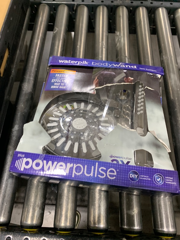 Photo 1 of Waterpik High Pressure Handheld Wand and Rain Shower Head Combo with 8-Foot Long Metal Hose, BodyWand Spa System with 7 Spray Modes for Hair and Body, Chrome