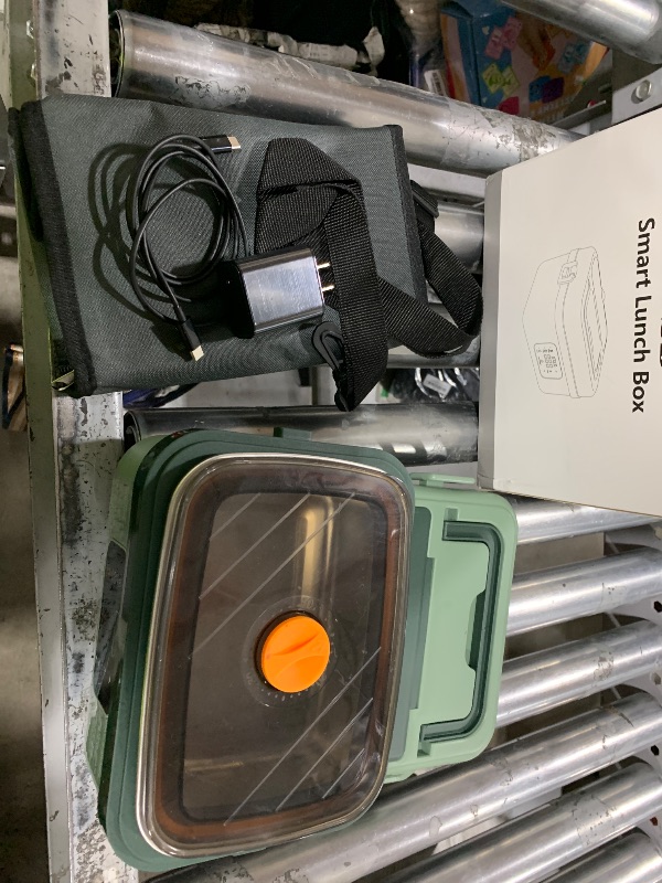 Photo 1 of ODSD Cordless Electric Lunch Box for Adults, 16000mAh Rechargeable Self-Heating Lunch Box Food Warmer with Timer & Adjustable Heating, 34oz/1L Container with Insulated Bag for Office Car Outdoor