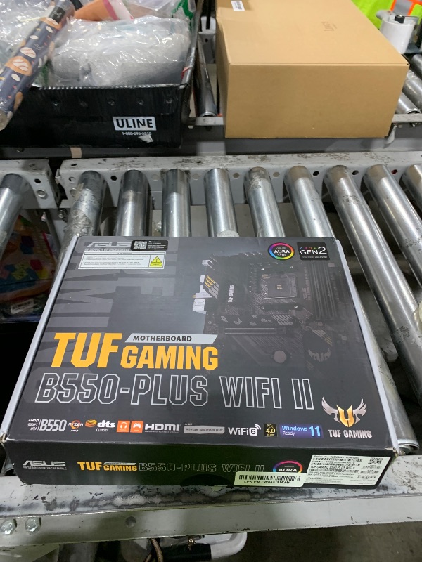 Photo 1 of ASUS TUF Gaming B550-PLUS WiFi II AMD AM4 (3rd Gen Ryzen™) ATX Gaming Motherboard (PCIe 4.0, WiFi 6, 2.5Gb LAN, BIOS Flashback, USB 3.2 Gen 2, Addressable Gen 2 RGB Header and Aura Sync)