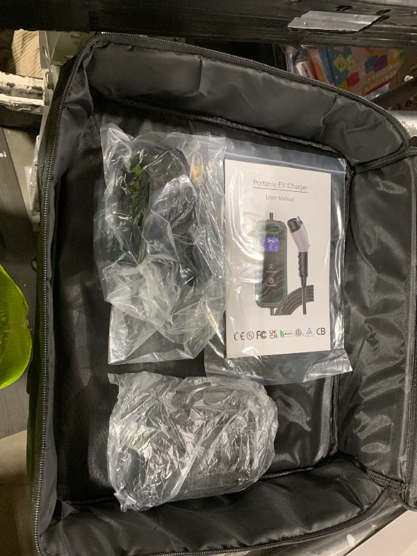 Photo 1 of Lectron Level 1/2 (8A - 40A) J1772 Portable EV Charger - Dual-Level Electric Vehicle Charging Station with NEMA 14-50/5-15 Plug - Compatible with All J1772 EVs