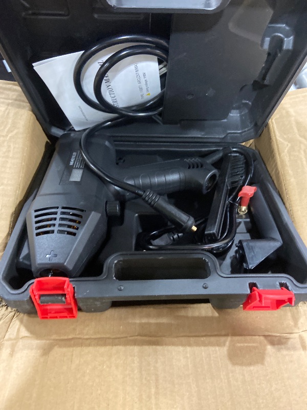 Photo 1 of TRQWH 120A Welding Machine Handheld 110V Portable Stick Welder ARC Welder Machine IGBT Inverter Mini MMA Welder Machine Fit for 1/16"-1/8" Rods (TRQ-HWM01)