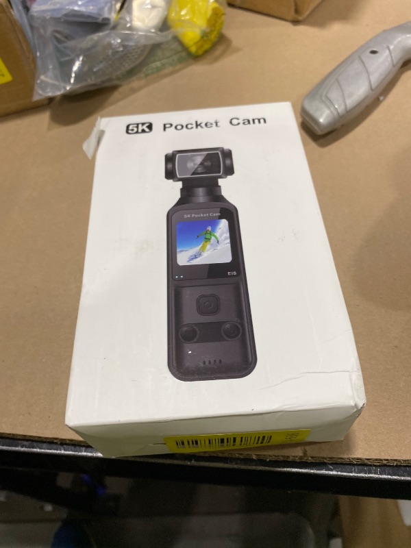 Photo 1 of YONDENE Body Camera 5K with External Microphone, Video & Audio Mini Vlog Camera with 270° Rotated Lens, Pocket Cam for Sport, Outdoor, Riding, Travel, 128GB Included