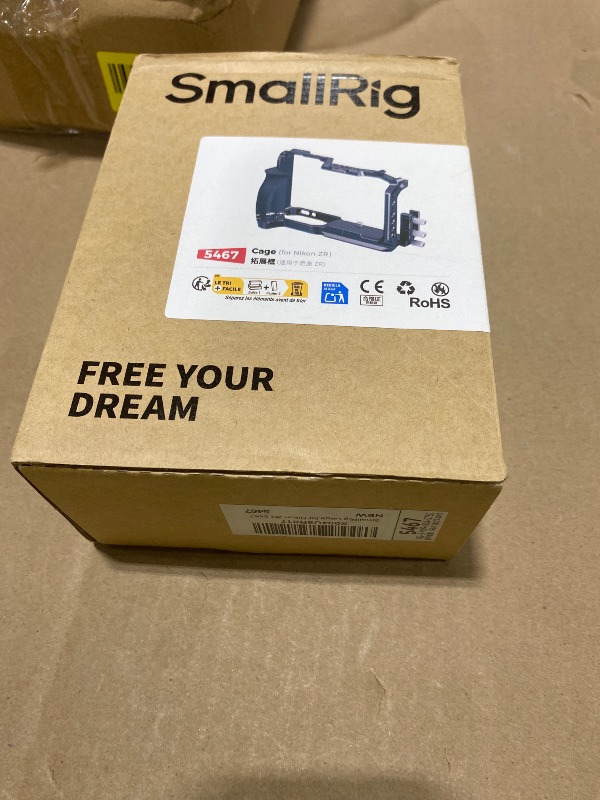 Photo 1 of SmallRig Camera Cage for Nikon ZR with Silicone Grip and Cable Clamp for HDMI, Aluminum Alloy Full Camera Cage with Cold Shoe, Anti-Twist Design, Built-in Quick-Release Plate for Arca -5467