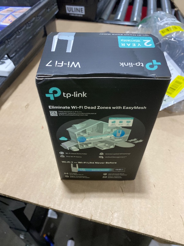 Photo 1 of TP-Link BE3200 Wi-Fi 7 Range Extender RE223BE w/Ethernet Port | 3.2 Gbps Dual-Band Wireless Repeater | Internet Signal Booster for Home | Up to 2400 sq.ft, 64 Devices | MLO, EasyMesh | No 6 GHz Band