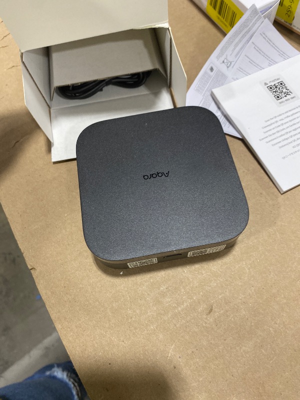 Photo 1 of Aqara Smart Home Hub M3 for Advanced Automation, Matter Controller, Thread Border Router, Features Zigbee, Bluetooth, Wi-Fi, PoE, IR, Supports Alexa, Apple HomeKit, SmartThings, Home Assistant, IFTTT