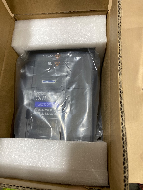 Photo 1 of Mollom 7.5KW 220V Single to 3 Phase Invert Phase Converter-10HP 32A Input/Output IPC for 3PH Motor