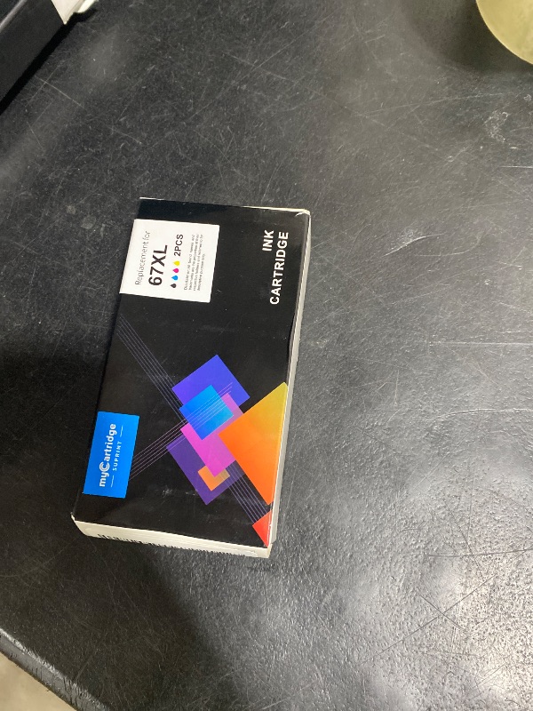 Photo 1 of 2-pack of myCartridge SUPRINT replacement ink cartridges designed for HP 67XL printers.