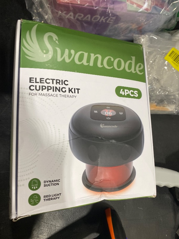 Photo 1 of 4 Pack 5-in-1 Smart Dynamic Cupping Set, Electric Cupping Device with Red Light, Heated Cupping Massager with 12-Level Suction & Heat, Cupping Machine for Pain Relief, Muscle Soreness, Knots, Aches