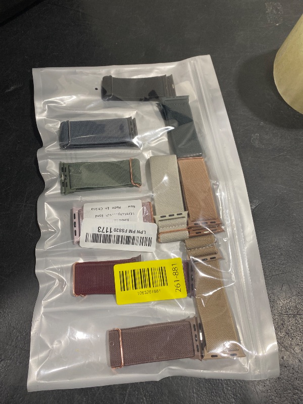 Photo 1 of 10 Pack Stretchy Bands Compatible with Apple Watch Band 40mm 38mm 41mm 42mm 44mm 45mm 46mm 49mm Women Men, Water-Resistant Solo Loop Elastic Sport Straps for iWatch Series 11 10 9 8 7 6 5 4 3 SE Ultra