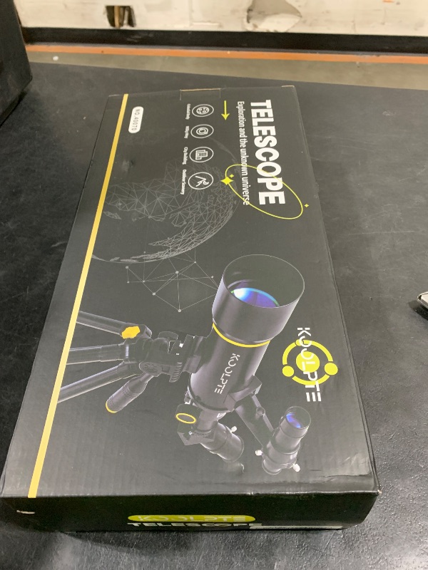 Photo 1 of Telescope, 70mm Aperture 400mm AZ Mount Astronomical Refracting Telescopes (20x-200x) for Kids & Adults, Portable Travel with Tripod Phone Adapter, Remote Control, Easy to Use, Black