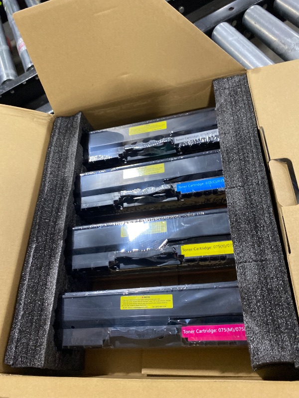 Photo 1 of 075 Toner Cartridge Compatible Replacement for Canon 075 075H Toner Cartridge Set Works for Canon Color imageCLASS MF662Cdw MF663Cdw MF665Cdw LBP646Cdw LBP647Cdw LBP640 MF660 Series Printer, 4 Pack