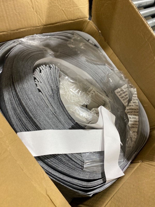 Photo 1 of LazBlinds Room Darkening Vertical Blinds Replacement Slats – Polyester Fabric for Sliding Glass Door, Patio & Windows, 82.5"x3.5", 34 Pack, Grey