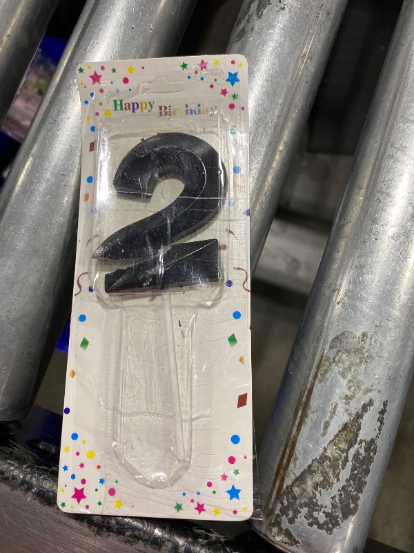 Photo 1 of #2 BIRTHDAY CANDLE / BLACK 