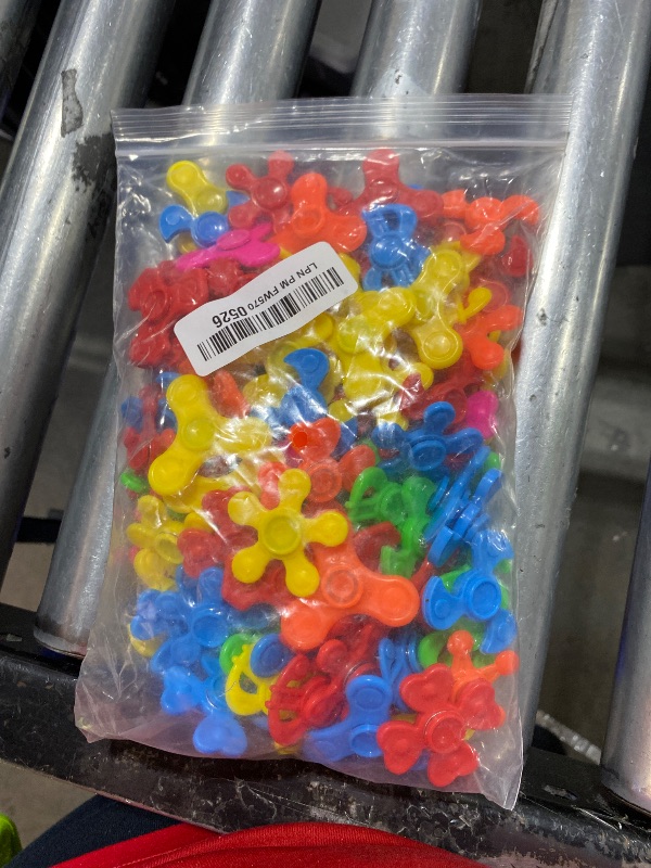 Photo 1 of 100 Pack Mini Fidget Spinner Toys,Stress Relief Sensory Toys,Birthday Party Favors Gifts for Kids Teens Adults,Easter Basket Goodie Bag Stuffers,Treasure Box Toys for Classroom Prizes Supplies