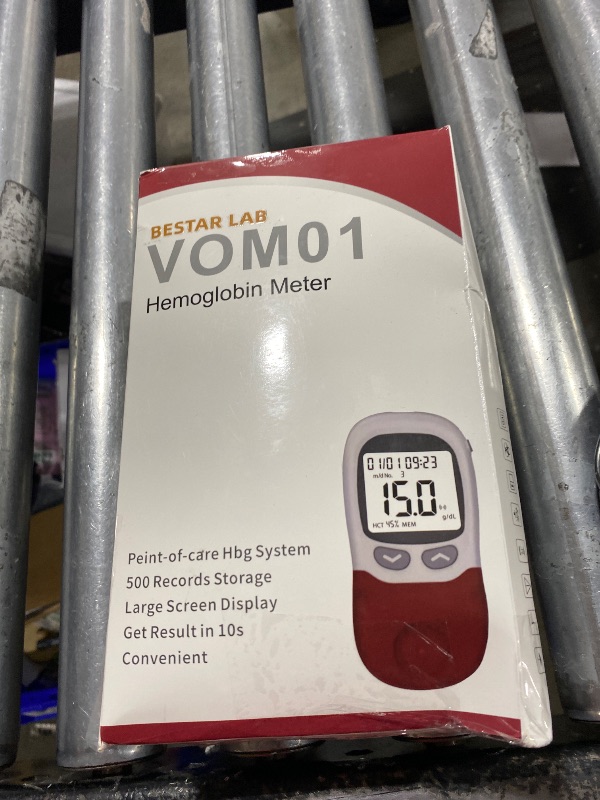Photo 1 of 100 Hemoglobin Test Strips with Hemoglobin Test Meter, Hemoglobin Test Kits for Home Use, Home Hemoglobin Tester, Easy to Use and Read.