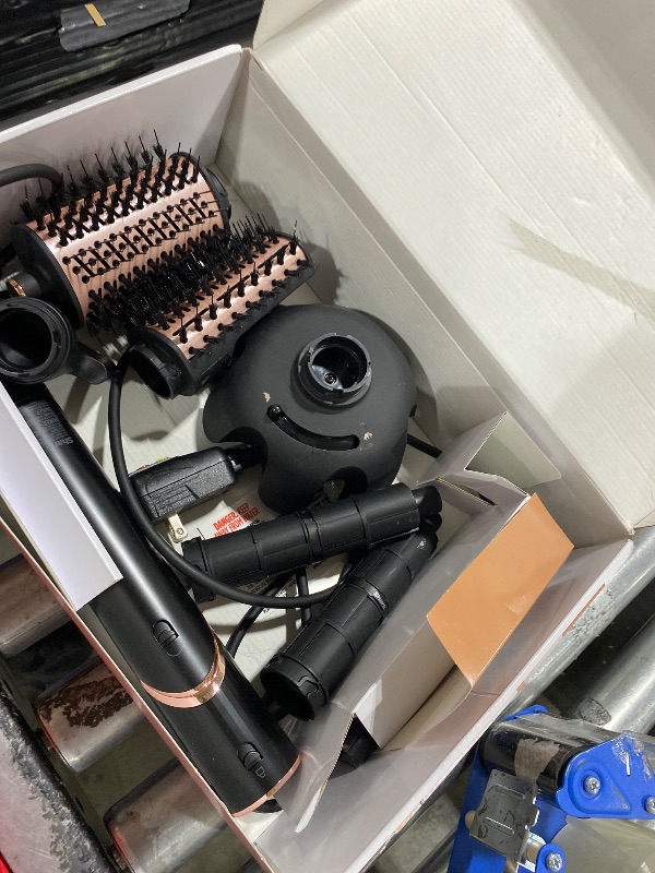 Photo 1 of Shark Hair Dryer | FlexStyle Hair Styling System | Portable & Powerful Blow Dryer Brush | Hair Curler & Volumizer | 6 Styling Tools Included | Best for All Hair Types | Black | HD440BK