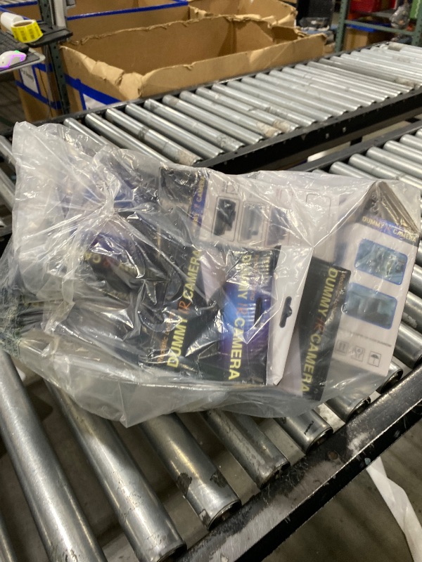 Photo 1 of Macarrie 8 Pcs Fake Camera Dummy Security Camera with Flashing LED Light Realistic Plastic Fake Video CCTV for Indoor Outdoor Home Office Store, No Battery Included(Black)