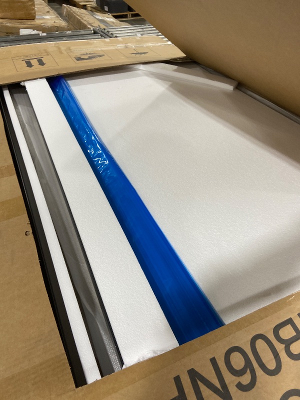 Photo 1 of 56-60" W x 75" H Frameless Shower Door, Magnetic Sliding Glass Shower Door, 5/16"(8mm) Thick Tempered Glass, Leak-Proof Seals, Stainless Steel Hardware, Easy-Clean Nano Coating, Matte Black