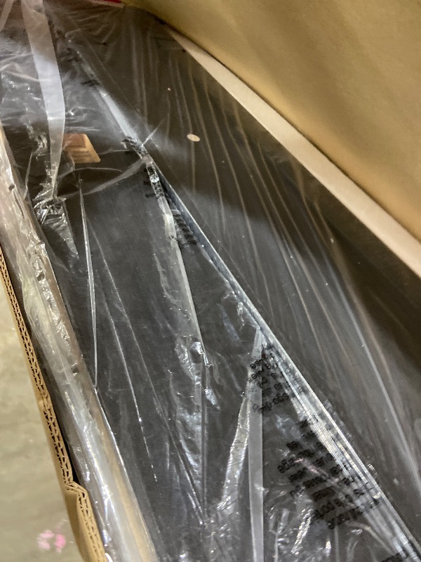 Photo 1 of Rolanstar Bed Frame Full Size with Charging Station and LED Lights, Upholstered Headboard with Storage Shelves, Heavy Duty Metal Slats, No Box Spring Need, Noise Free, Easy Assembly, Dark Grey