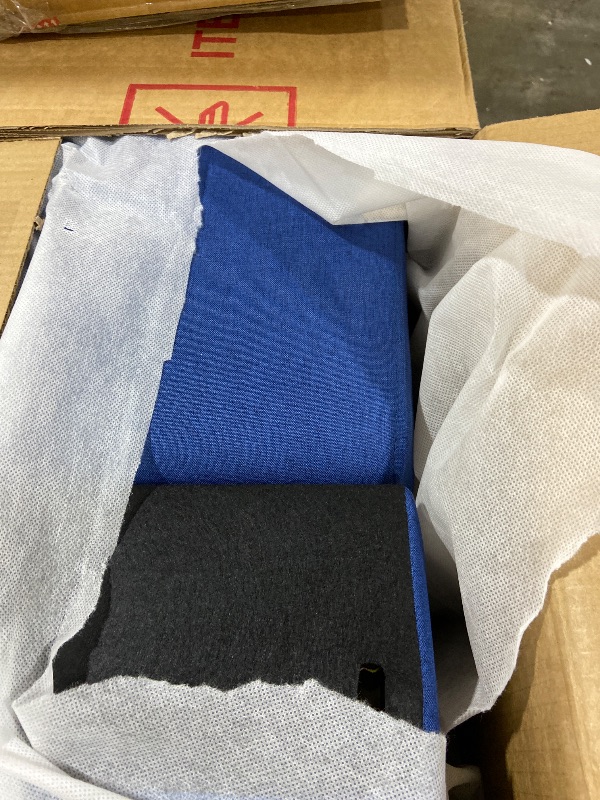 Photo 1 of ERYE 82-inch Pull Out Sleeper Couch Bed, L-Shaped Reversible Sleeper Sectional Sofa Linen Blend Tufted Upholstered Corner Convertible Sofa Bed with Storage Chaise Blue 