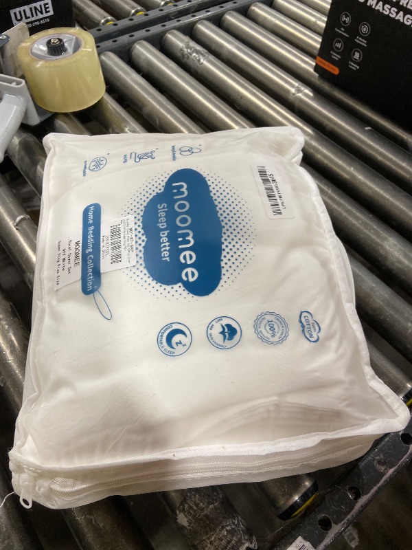 Photo 1 of MooMee Bedding Duvet Cover Set 100% Washed Cotton Linen Like Textured Breathable Durable Soft Comfy (Solid Off White, Super King Plus 120"x120")