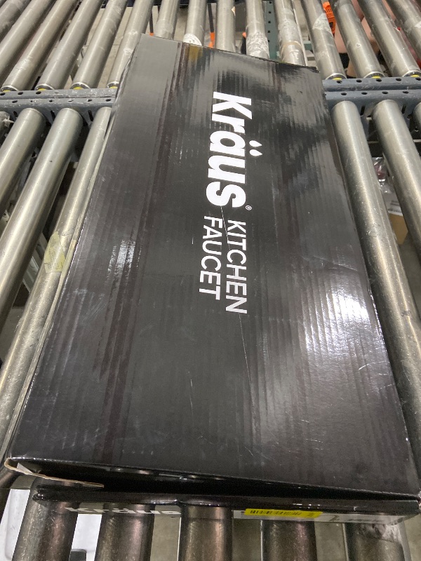 Photo 1 of KRAUS Oletto Single Handle Pull Down Kitchen Faucet in Spot-Free Brushed Brass, KPF-2820BB