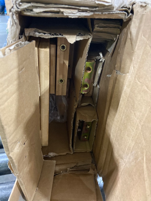 Photo 1 of ZIYOO Solid Bamboo Wood Twin XL Bed Frame with Storage Headboard, 14 inch Platform Twin XL Bed Frames No Box Spring Needed with Steel Slats, Sturdy and Stable, Easy Assembly, Noise Free