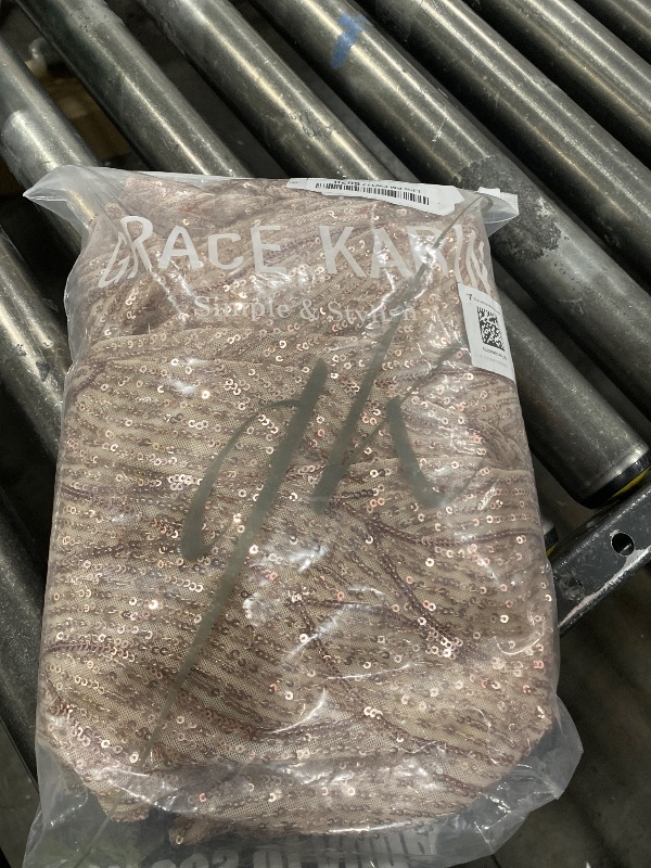 Photo 1 of Sequin Dresses for Women Mother of The Bride Dress Evening Party Dress Champagne Gold XL