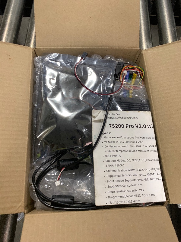 Photo 1 of FLIPSKY 75200 Pro V2.0 84V 200A with Aluminum PCB with Key Switch Based on VESC for Electric Skateboard/Scooter/Ebike Speed Controller
