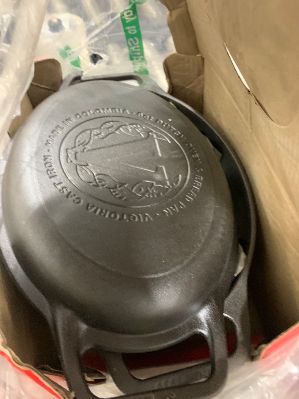 Photo 1 of Victoria 6-Quart Cast Iron Oval Dutch Oven, Combination Combo Cooker Pot and Skillet, Bread Baker, Made in Colombia, 2-Piece Set