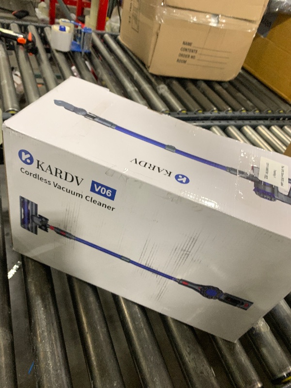 Photo 1 of **USED** DAMAGE** KARDV Cordless Vacuum Cleaner, 500W/40Kpa Vacuum Cleaners for Home, 60Mins Stick Vacuum with LED Display, Anti-Tangle & Wall Mount Charging, 8 in 1 Lightweight Vacuum for Hard Floors Carpet Pet Hair