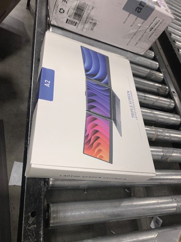 Photo 1 of FEZOBR Laptop Screen Extender, 14'' FHD 1080P IPS Portable Monitor for Laptop, Triple Screen Extender Monitor Plug-Play for Mac/Windows/Chrome, Fit 13”-17.3” Laptops