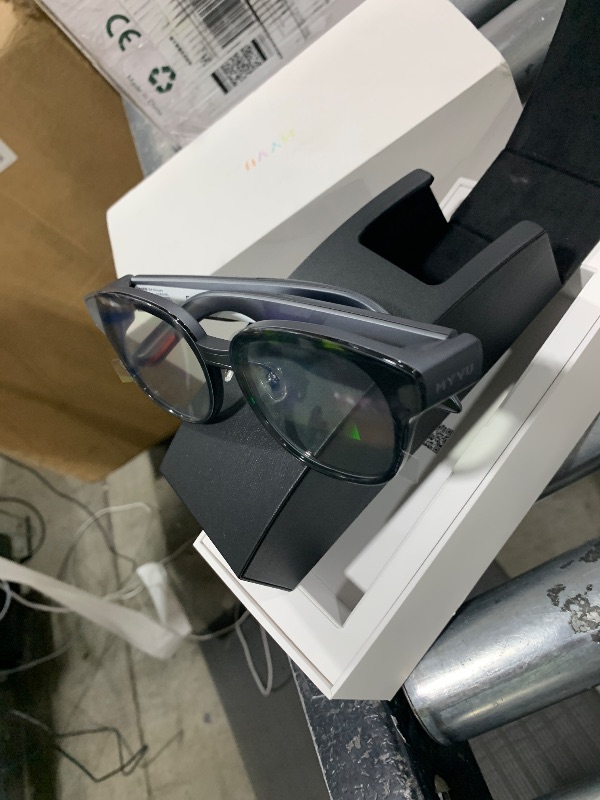 Photo 1 of Smart Glasses with AR Display, Invisible Teleprompter & AI Real-Time Translation in 15 Languages, Bluetooth AI Smartglasses for Speech, Travel, Business Meetings, Smart Sunglasses for Men Women