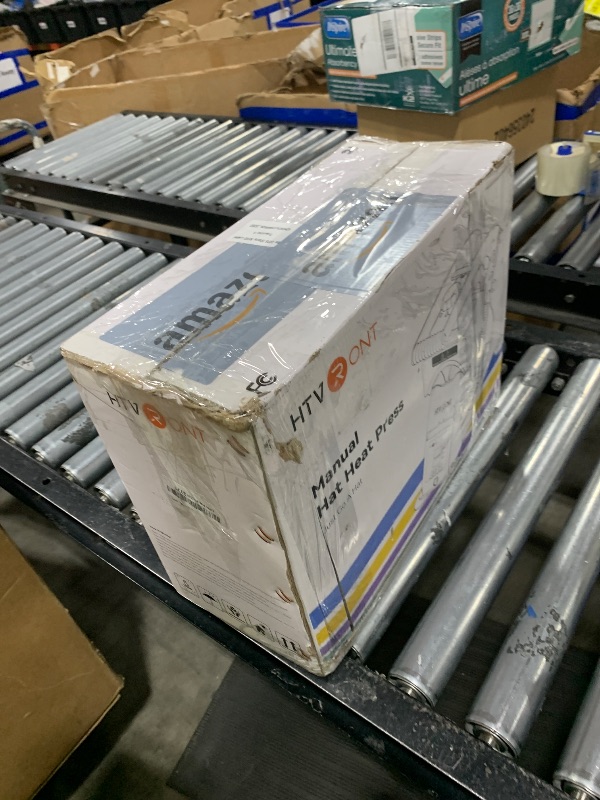 Photo 1 of HTVRONT Hat Press Machine - Hat Press Heat Machine for Caps with 2 Platens & Caps Stretcher, White Hat Heat Press Machine for Caps with Memory Mode and Non-Slip Base for Heat Transfer Vinyl