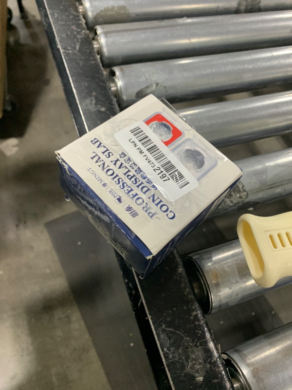 Photo 1 of 10-Pack 33mm Coin Slab Display Holder, Clear Acrylic Storage Case for U.S. 1 oz Gold & Platinum Eagles, 1 oz Gold American Buffalo and Other 32.7mm Coins, Four-Point Fixation Coin Collection Box