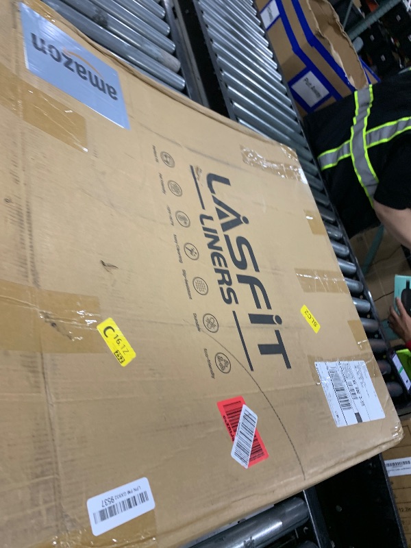 Photo 1 of LASFIT Floor Mats & Backrest Mats & Cargo Mats for Hyundai Palisade 7/8 Seats 2025 2024 2023 2022 2021 2020, All Weather TPE Custom Fit Floor Liners for Palisade Full Set Car Mats Accessoires, Black