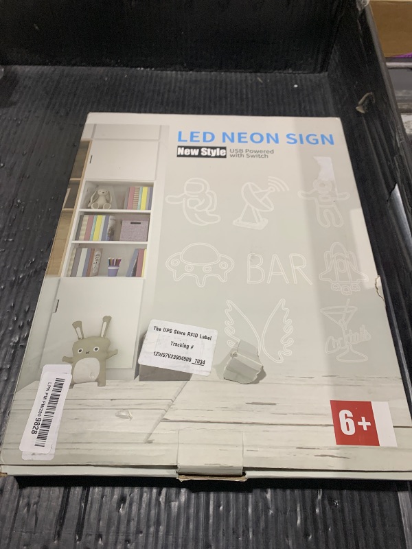 Photo 1 of “Congrats Grad” Ice Blue Neon Sign – 16.5×12.6 in Unique Aqua-Tone LED Light for Med School & Engineering Grads, Dimmable with Wired Controller, Includes Wall Anchors – Class of 2026