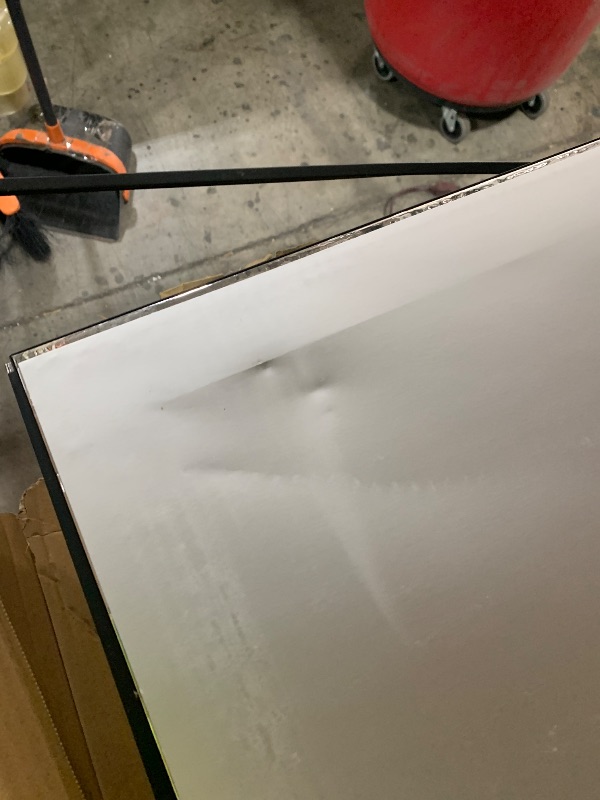 Photo 1 of major damage-----------------------brisafe Full Length Stand Up Mirror on Wheels,75''L×95''W,Large Tri-Fold Floor Mirror with Stand,Movable 3-Way Full Length Standing Mirror for Gym, Dance Studio, Fitness Room, and Home (Black)