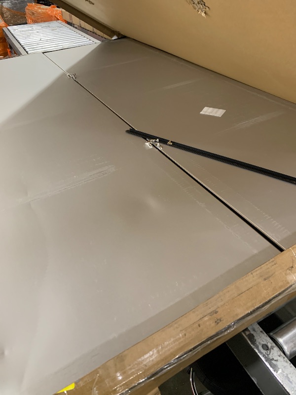 Photo 1 of major damage-----------------------brisafe Full Length Stand Up Mirror on Wheels,75''L×95''W,Large Tri-Fold Floor Mirror with Stand,Movable 3-Way Full Length Standing Mirror for Gym, Dance Studio, Fitness Room, and Home (Black)