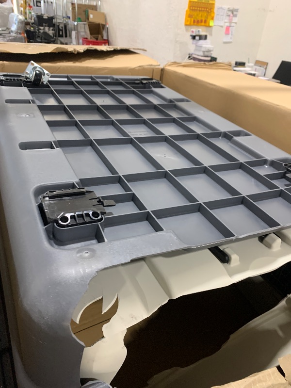 Photo 1 of SportPet Designs Plastic Kennels Rolling Plastic Airline Approved Wire Door Travel Dog Crate, XXX-Large, Gray