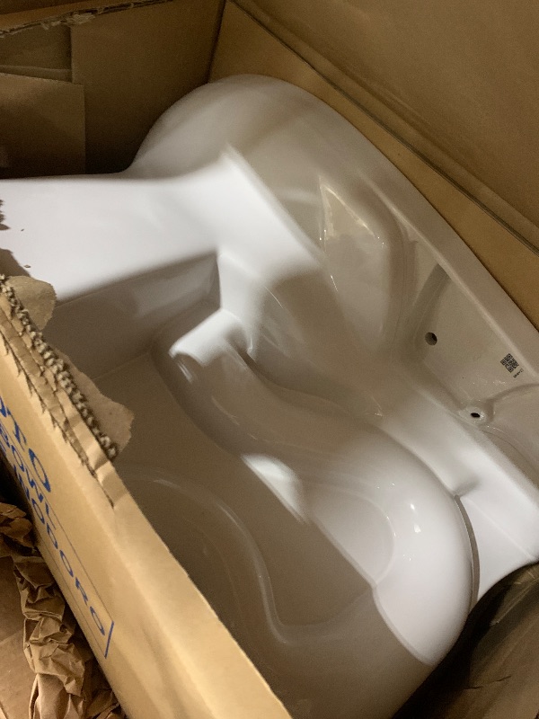 Photo 1 of TOTO® Drake® WASHLET®+ Two-Piece Elongated 1.28 GPF Universal Height TORNADO FLUSH® Toilet with S7A Contemporary Bidet Seat, Cotton White - MW7764736CEFG#01