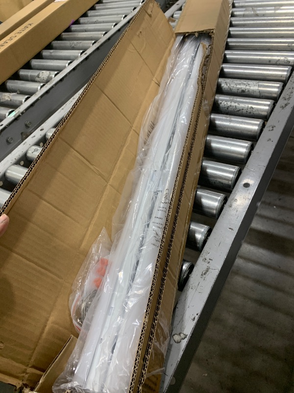 Photo 1 of ANTLUX 110W LED Shop Light 8FT Linear Strip Lights Linkable, 12000 Lumens, 5000K, 8 Foot Garage Lights, Surface Mount and Hanging Ceiling Lighting Fixture, 2 Pack