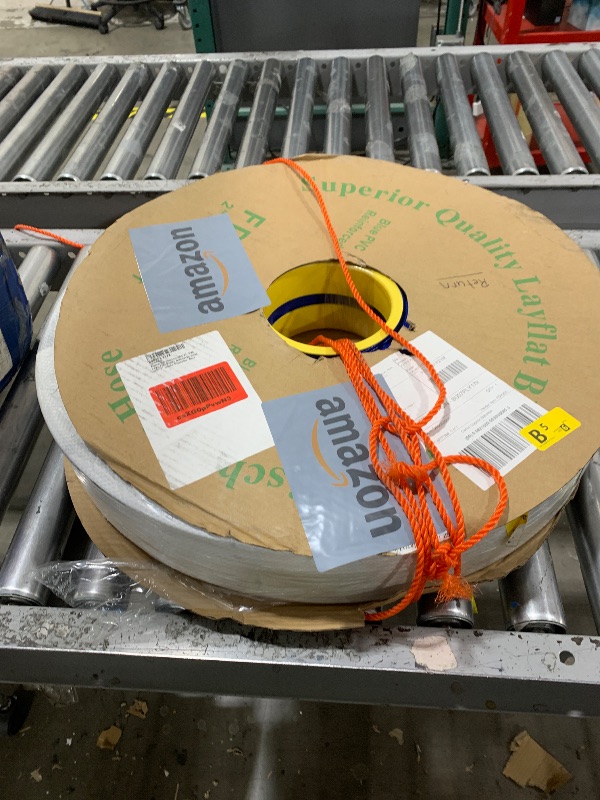 Photo 1 of Alpine Corporation 300 Ft. PVC Lay-Flat Water Discharge Hose with 2" Inside Diameter, Blue