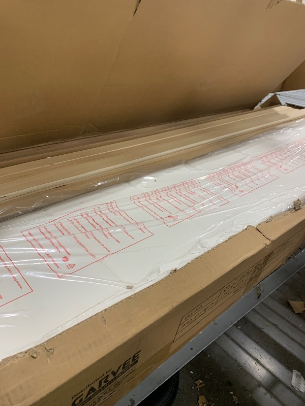 Photo 1 of Garvee White Queen PU Leather Upholstered Bed Frame with 4 Storage Drawers, Adjustable Headboard, Sturdy Wooden Slats, No Box Spring Required, Easy Assembly
