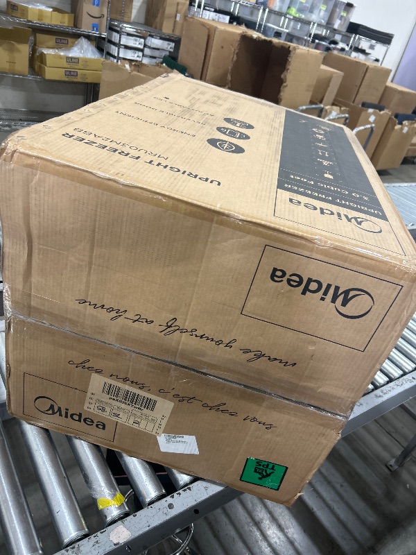 Photo 1 of Midea MRU03M2ABB Upright Freezer, 3.0 Cubic Feet Mini Freezer, For Kitchen Apartment Office Basement or Dormitory, Black