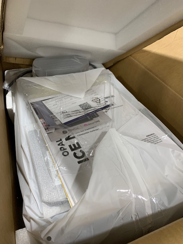 Photo 1 of GE Profile Opal 2.0 Ultra Nugget Ice Maker with Side Tank and Scale Inhibiting Filter, Scoop Included, 38 lbs in 24 Hours, Pellet Ice Machine with WiFi & Smart Connected, Stainless Steel