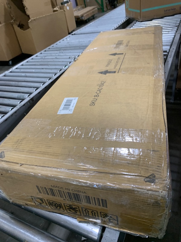 Photo 1 of Trygoal Modern Rattan-Door Sideboard Cabinet – 4-Door Credenza Buffet with Ample Storage, Large Accent Cabinet for Entryway, Living Room, Dining Room & Kitchen, Black & Natural