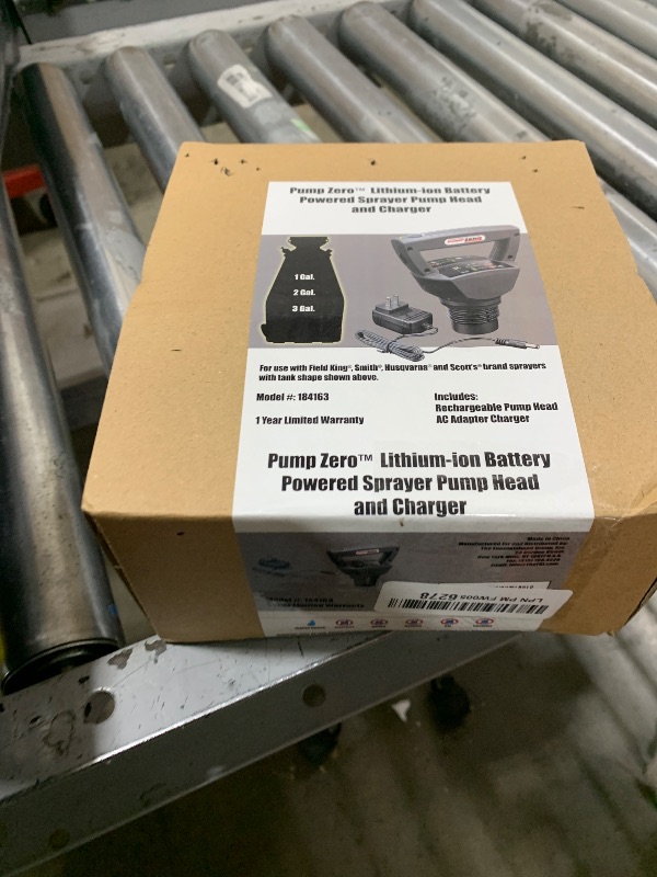 Photo 1 of Pump Zero Technology | Garden Sprayer Pump | Pump Head and Charger Only | Lawn and Garden | 24 Gallons Per Charge
